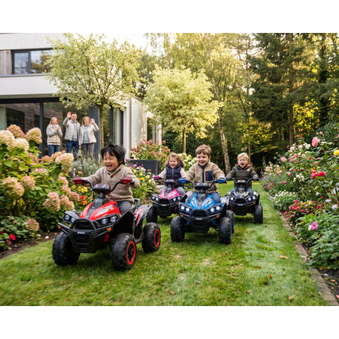Elektrische kinderquad Python Rood 12V