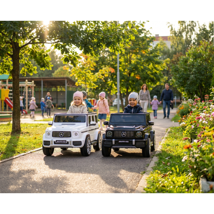 Elektrische Kinderauto Mercedes G63 AMG Wit