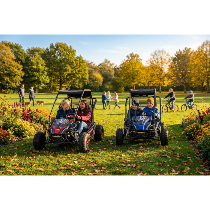 Elektrische Buggy Gobi Blauw 2 persoons 60V 2000W