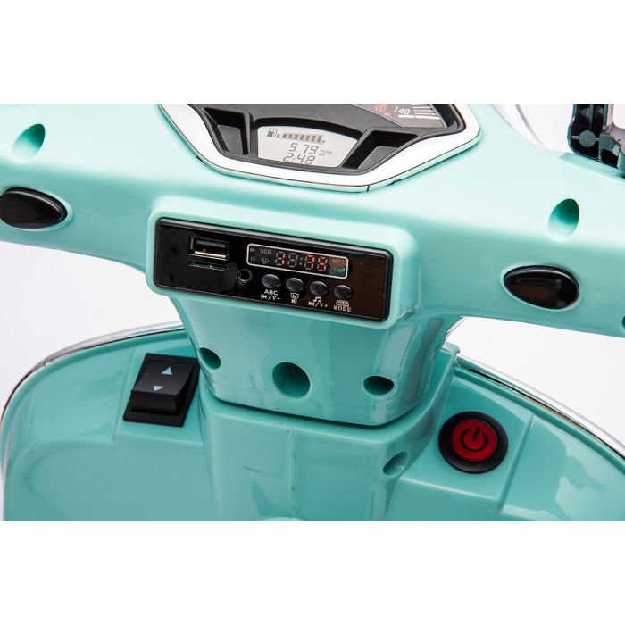 Accu Vespa Scooter GTS DELUX 12Volt Groen met koffer