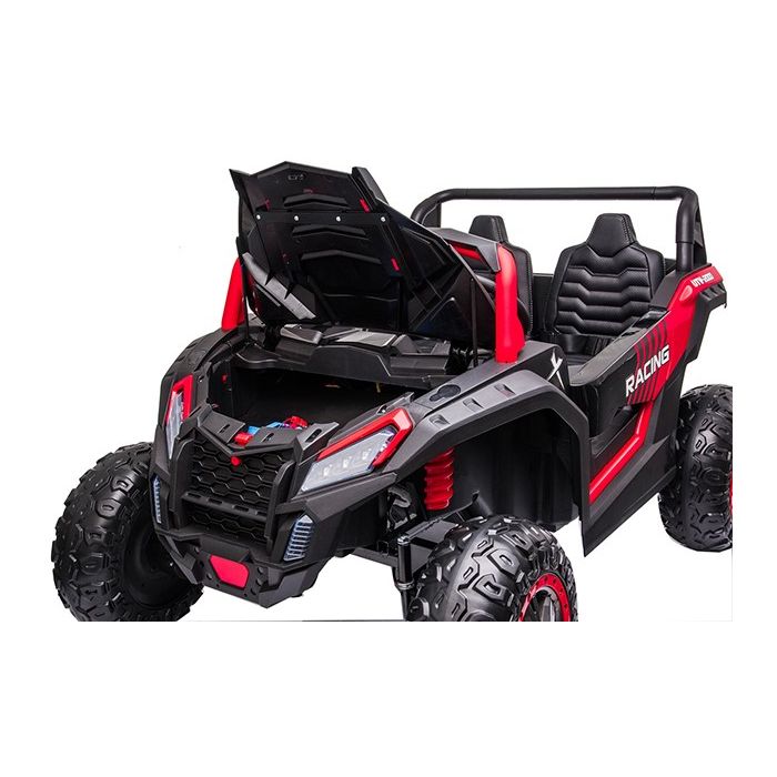 Elektrische Kinderbuggy PhantomXL 24V 4X4 Rood 2 Persoons