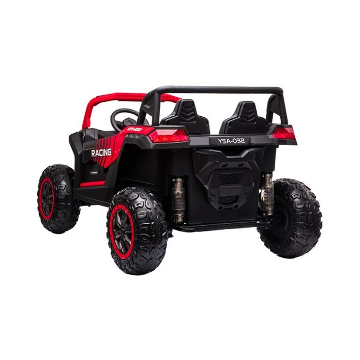 Elektrische Kinderbuggy PhantomXL 24V 4X4 Rood 2 Persoons