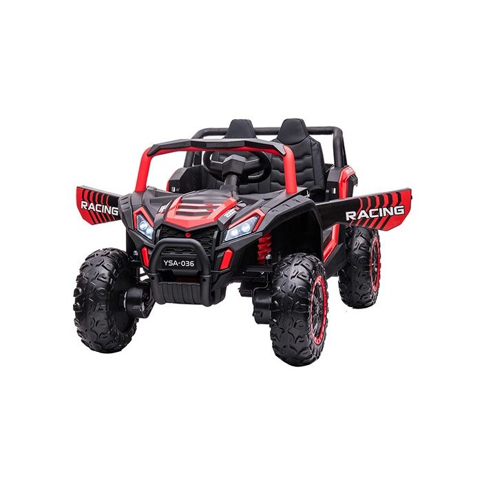 Elektrische Kinderbuggy Phantom 4X4 Rood 2 Persoons