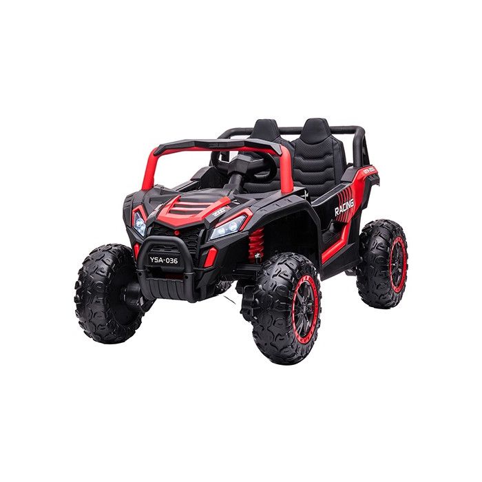 Elektrische Kinderbuggy Phantom 4X4 Rood 2 Persoons