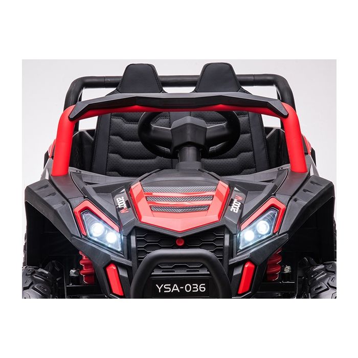 Elektrische Kinderbuggy Phantom 4X4 Rood 2 Persoons