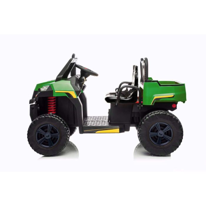 Elektrische Kinderbuggy Truggy 4X4 Groen/Zwart 2-persoons 12V