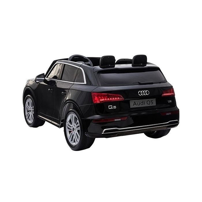 Accu Kinderauto Audi Q5 Zwart Metallic 4X4 2 Persoons 24V