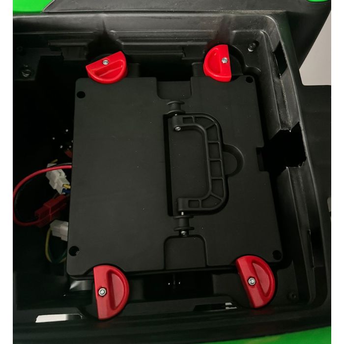 Elektrische Kindertractor Digger Rood 24V met Aanhanger en Schep