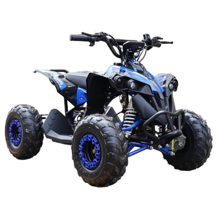 Elektrische Midi Kinderquad CYCLONE Blauw 1200W BRUSHLESS 48Volt LCD-Scherm