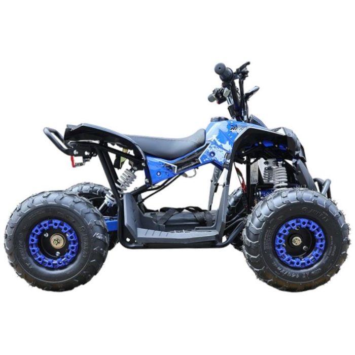 Elektrische Midi Kinderquad CYCLONE Blauw 1200W BRUSHLESS 48Volt LCD-Scherm