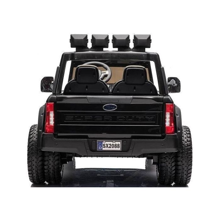 Elektrische Ford F450 Super Duty Dually 4X4 24V 2 persoons zwart metallic