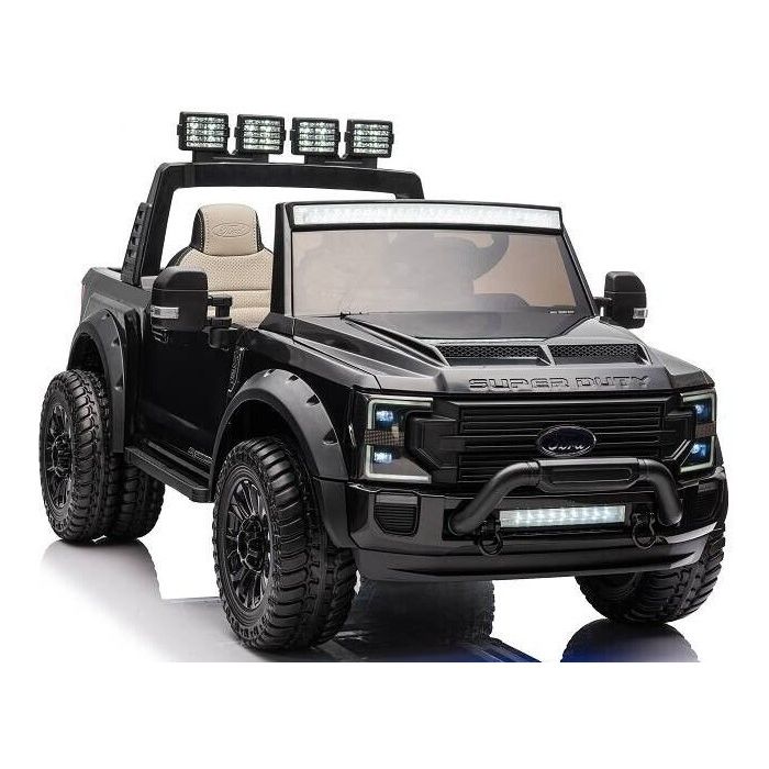 Elektrische Ford F450 Super Duty Dually 4X4 24V 2 persoons zwart metallic