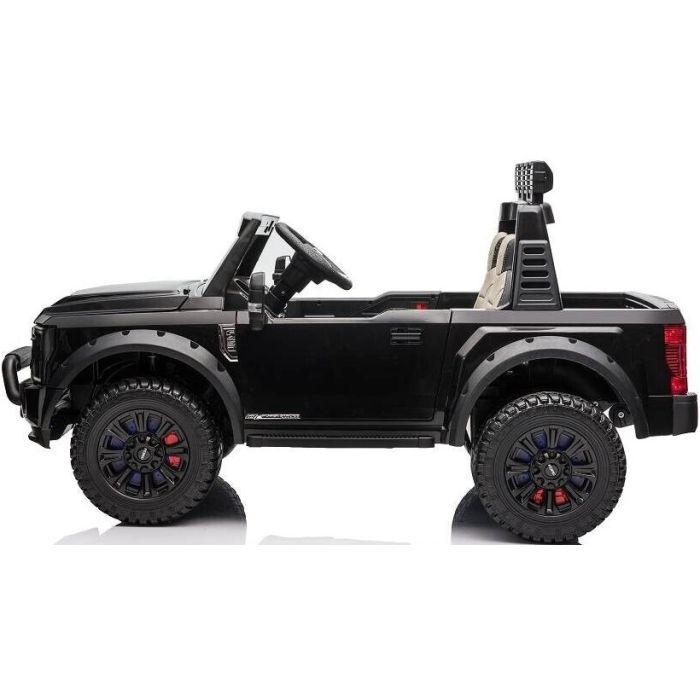 Elektrische Ford F450 Super Duty Dually 4X4 24V 2 persoons zwart metallic