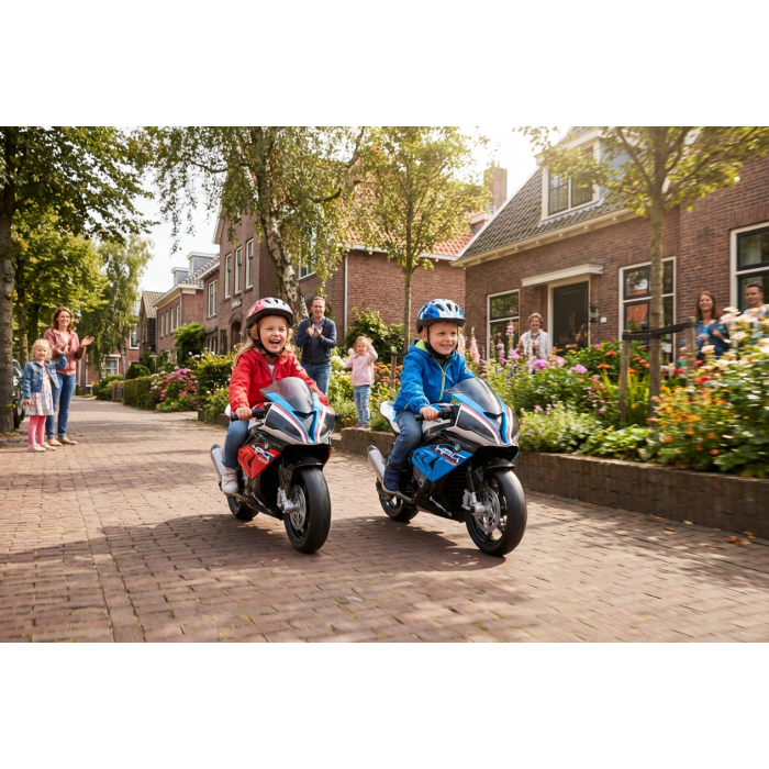 Elektrische Kindermotor BMW HP4 Blauw 12V