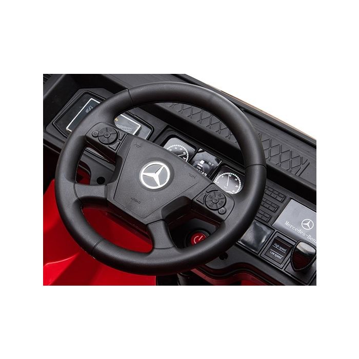 Accu Kindervrachtwagen Mercedes Actros Truck met Trailer 4X4 Roze