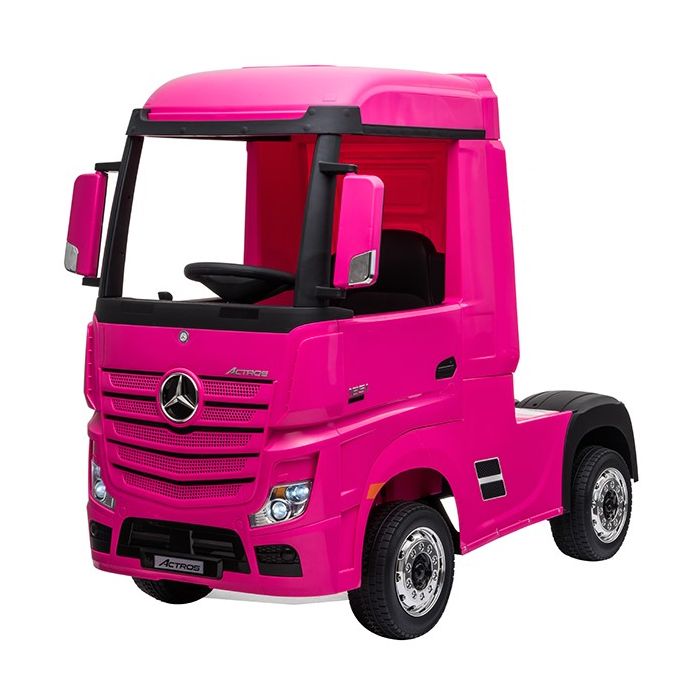 Elektrische Kindervrachtwagen Mercedes Actros Truck 4X4 Roze