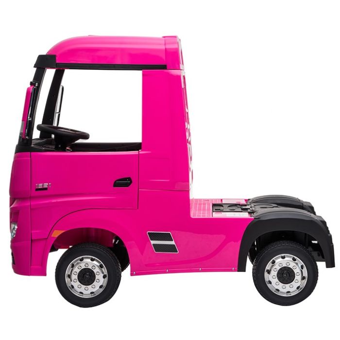 Elektrische Kindervrachtwagen Mercedes Actros Truck 4X4 Roze