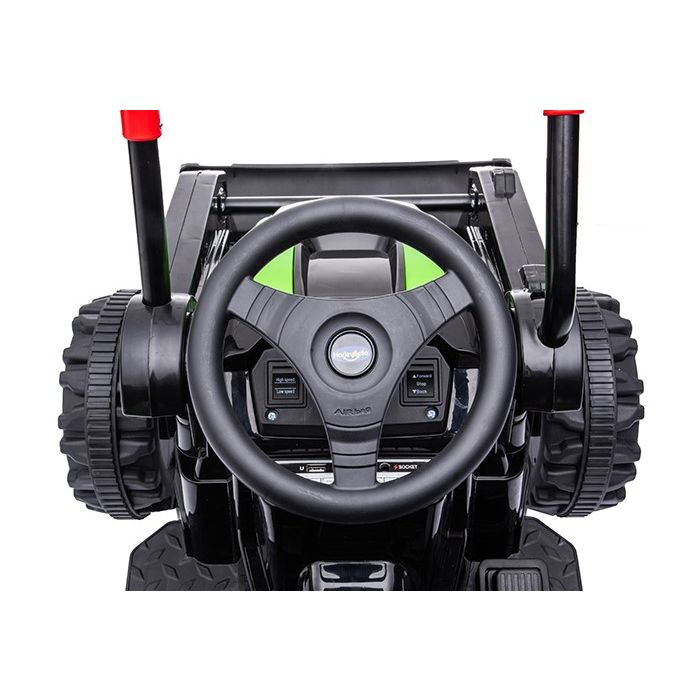 Kinder Accu Tractor met Schep Roze