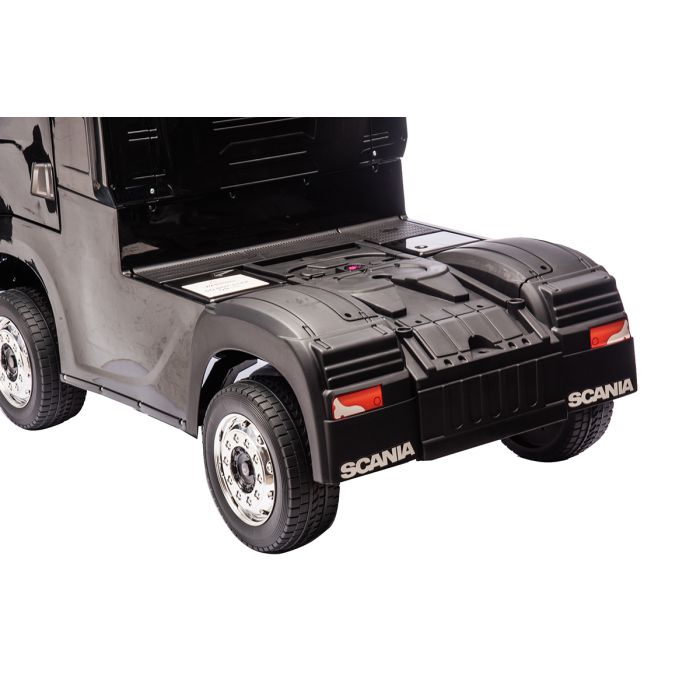 Elektrische Kindervrachtwagen Scania 500R Truck 4X4 Zwart