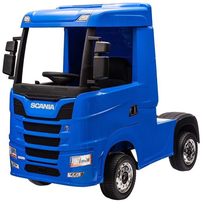 Elektrische Kindervrachtwagen Scania 500R Truck 4X4 Blauw