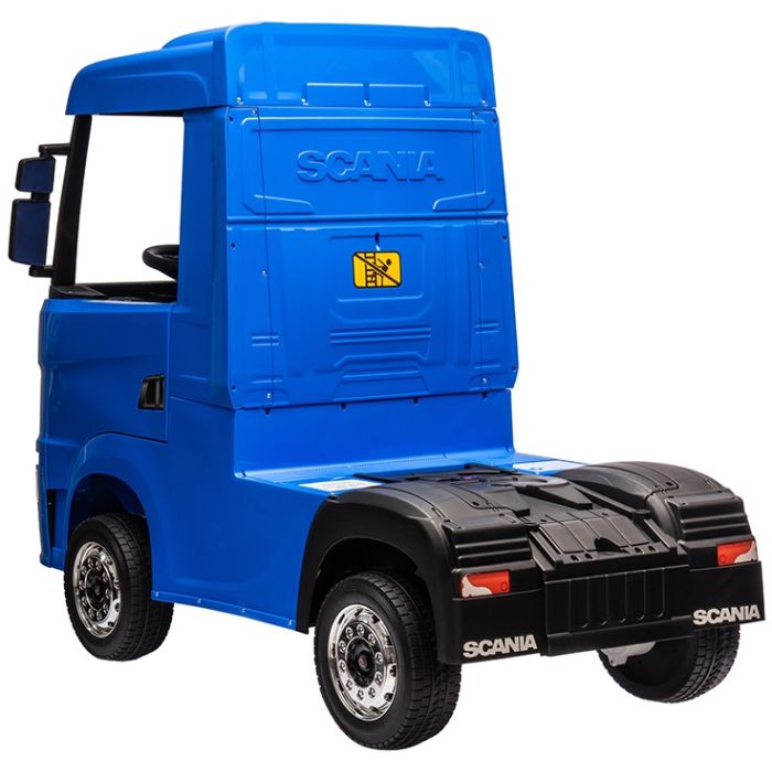Elektrische Kindervrachtwagen Scania 500R Truck 4X4 Blauw
