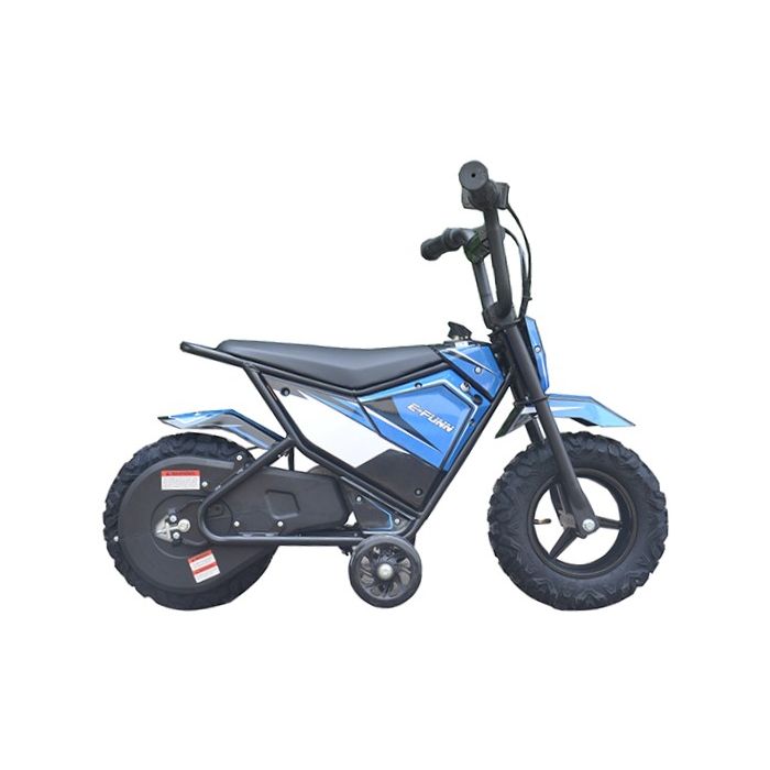Elektrische Kinder crossbike Monkey Blauw 250W 24 Volt