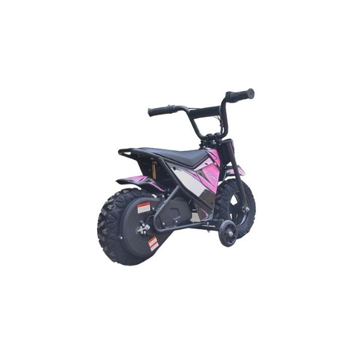 Elektrische Kinder crossbike Monkey Roze 250W 24 Volt