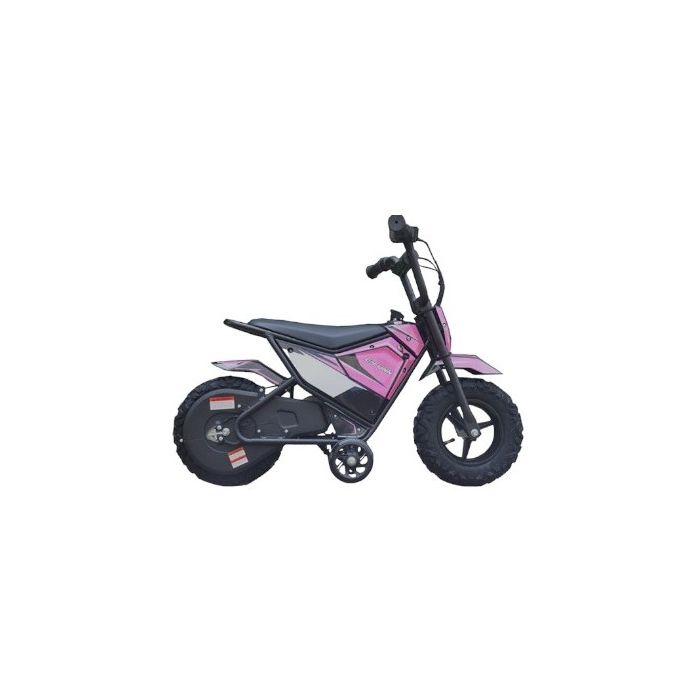 Elektrische Kinder crossbike Monkey Roze 250W 24 Volt