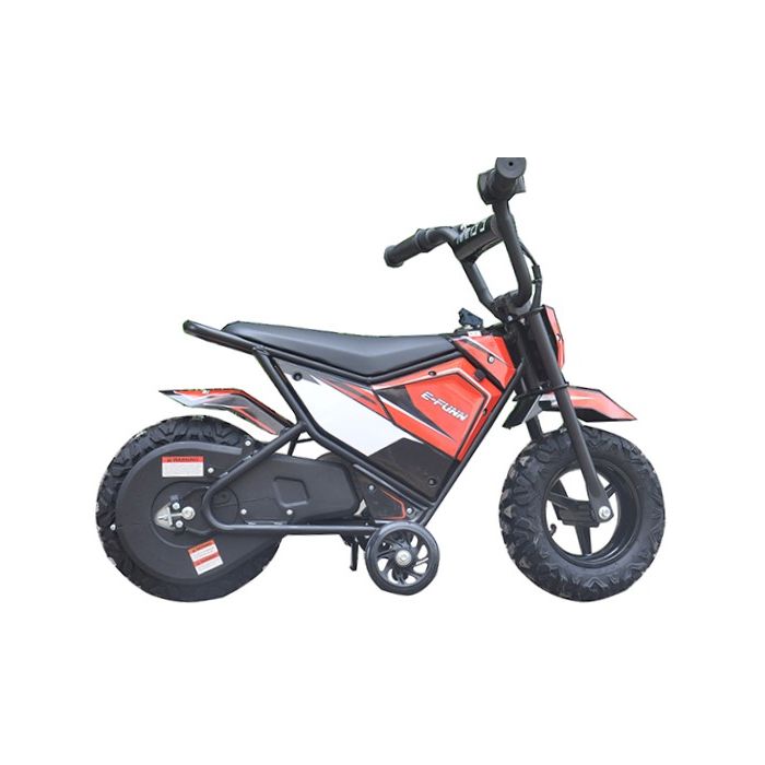 Elektrische Kinder crossbike Monkey Rood 250W 24 Volt