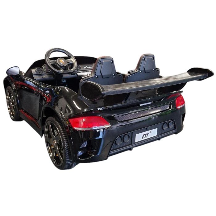 Accu Auto Porsche RUF Zwart Metallic 4X4 24 Volt 2 persoons