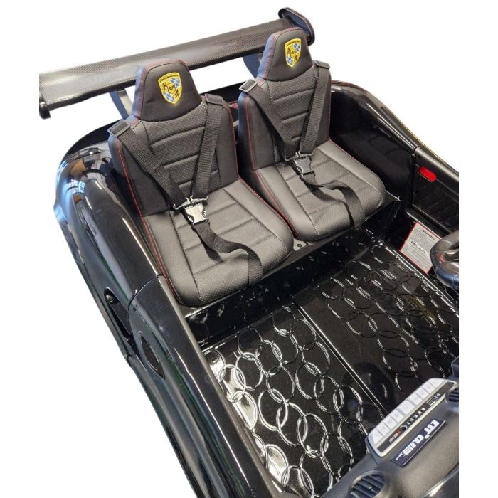Accu Auto Porsche RUF Zwart Metallic 4X4 24 Volt 2 persoons