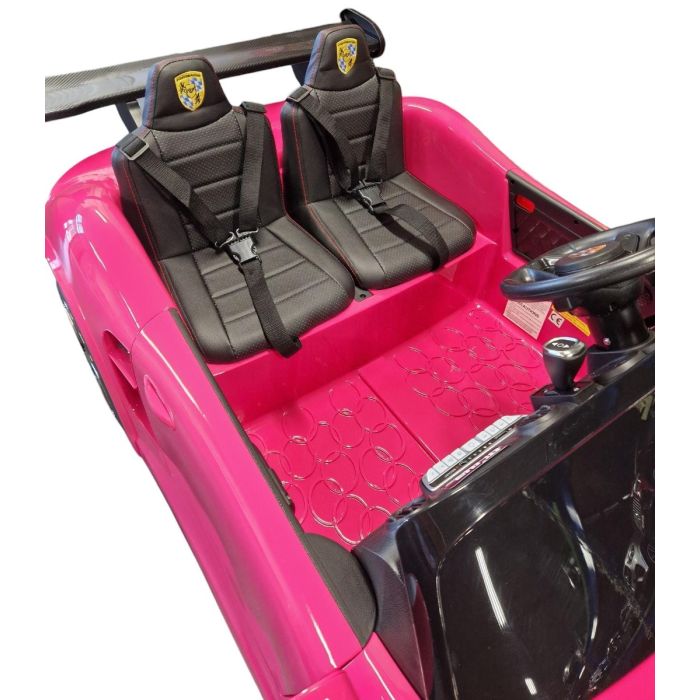 Accu Auto Porsche RUF Roze Metallic 4X4 24 Volt 2 persoons