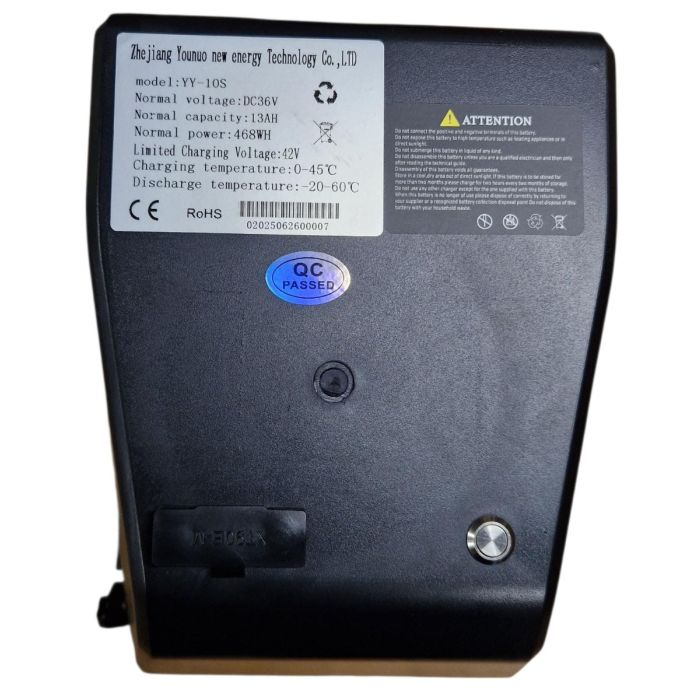 Z AccuPakket 36Volt 13Ah Li-ion voor Crossbike Flash