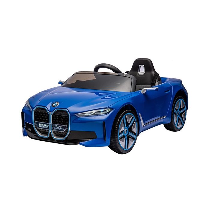 Elektrische Kinderauto BMW i4 Blauw  4X4 12V