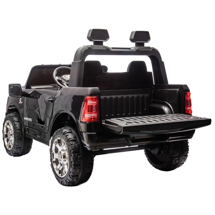 Elektrische Kinderauto Dodge RAM 3500 4X4 24V 2 persoons zwart
