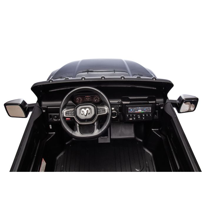 Elektrische Kinderauto Dodge RAM 3500 4X4 24V 2 persoons zwart