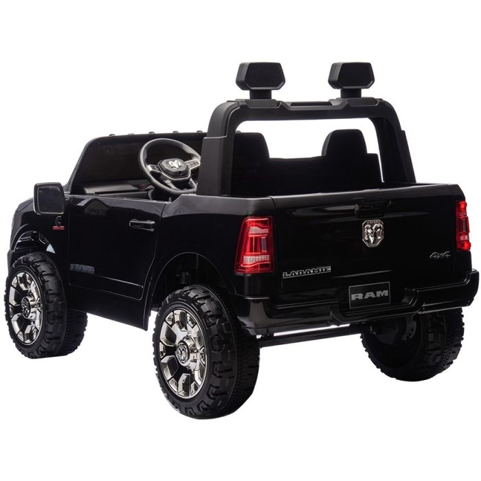 Elektrische Kinderauto Dodge RAM 3500 4X4 24V 2 persoons zwart