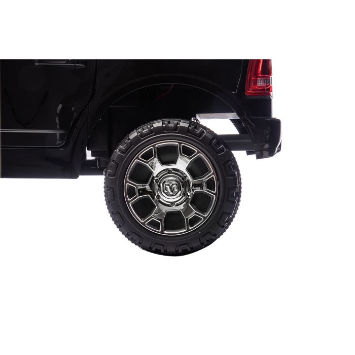 Elektrische Kinderauto Dodge RAM 3500 4X4 24V 2 persoons zwart