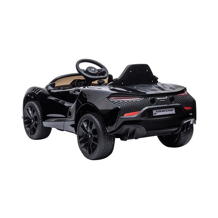 Elektrische Kinderauto Mclaren Artura Zwart Metallic 4X4 12Volt