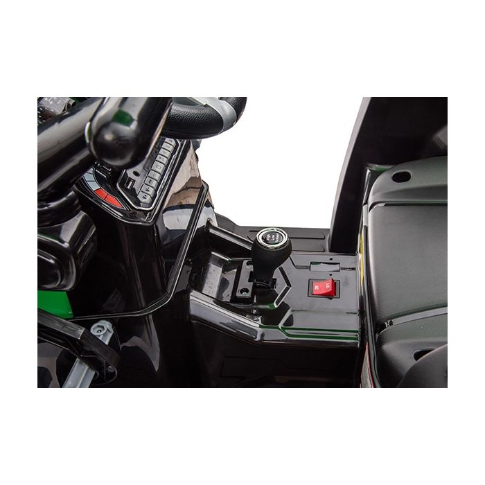Kinder Accu Tractor Farmer met schep en aanhanger Groen 24 Volt