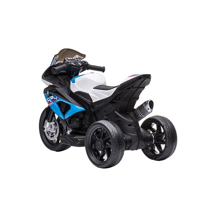 Elektrische Kindermotor mini BMW HP4 Blauw 12V