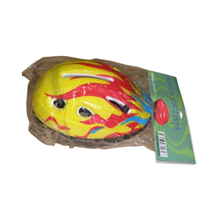 Kinderhelm Flame Geel