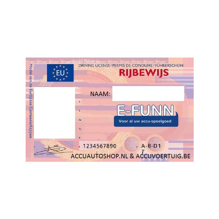 Kenteken stickerset BE op eigen naam & rijbewijs