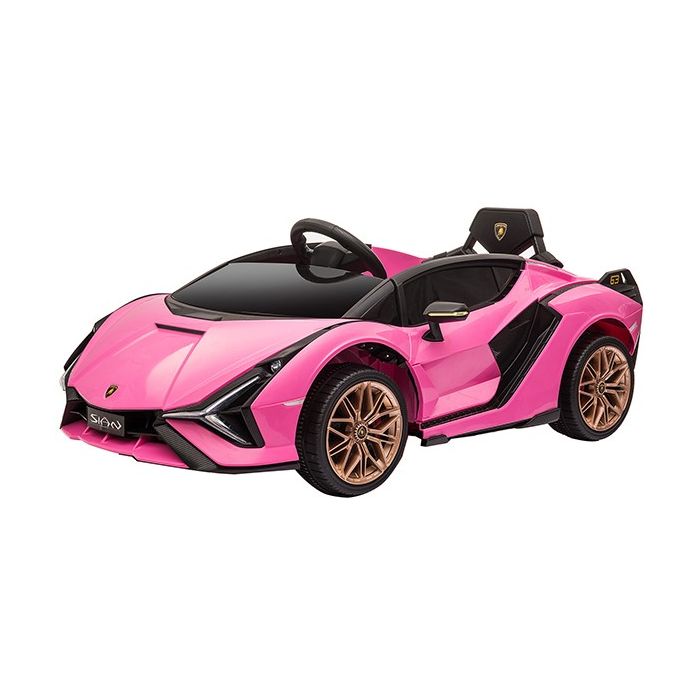 Elektrische Kinderauto Lamborghini Sian Roze 4X4 12Volt Vleugeldeuren