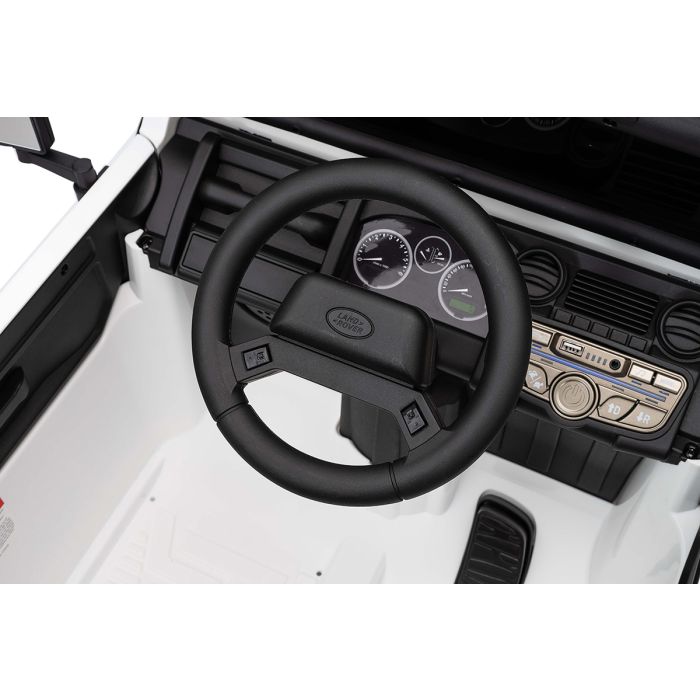 Accu Kinderauto SUV Land Rover Defender 110 SVX Zwart 24Volt
