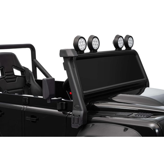 Accu Kinderauto SUV Land Rover Defender 110 SVX Zwart 24Volt