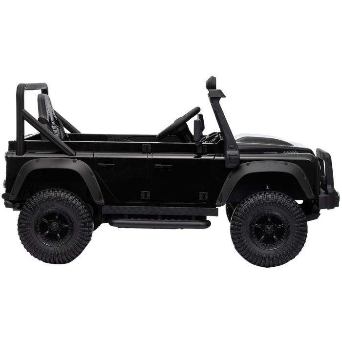 Accu Kinderauto SUV Land Rover Defender 110 SVX Zwart 24Volt