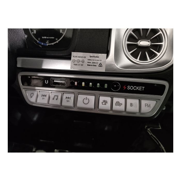 Elektrische Kinderauto Mercedes G63 AMG Wit