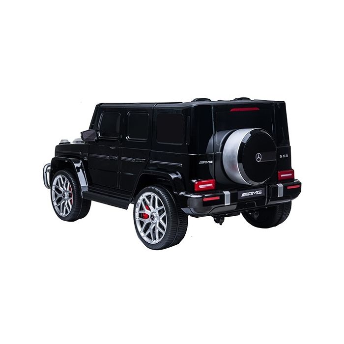 Elektrische Kinderauto MERCEDES G63-AMG 24 Volt 4X4 Zwart Metallic 2 Persoons