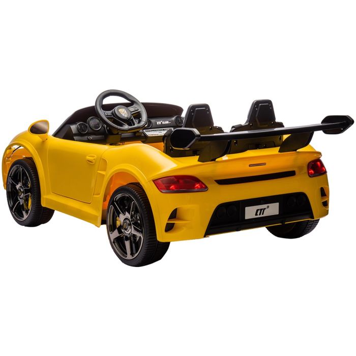 Accu Auto Porsche RUF Speed Geel 4X4 24 Volt 2 persoons